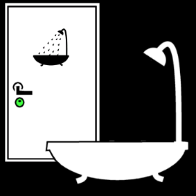bathroom door unlocked